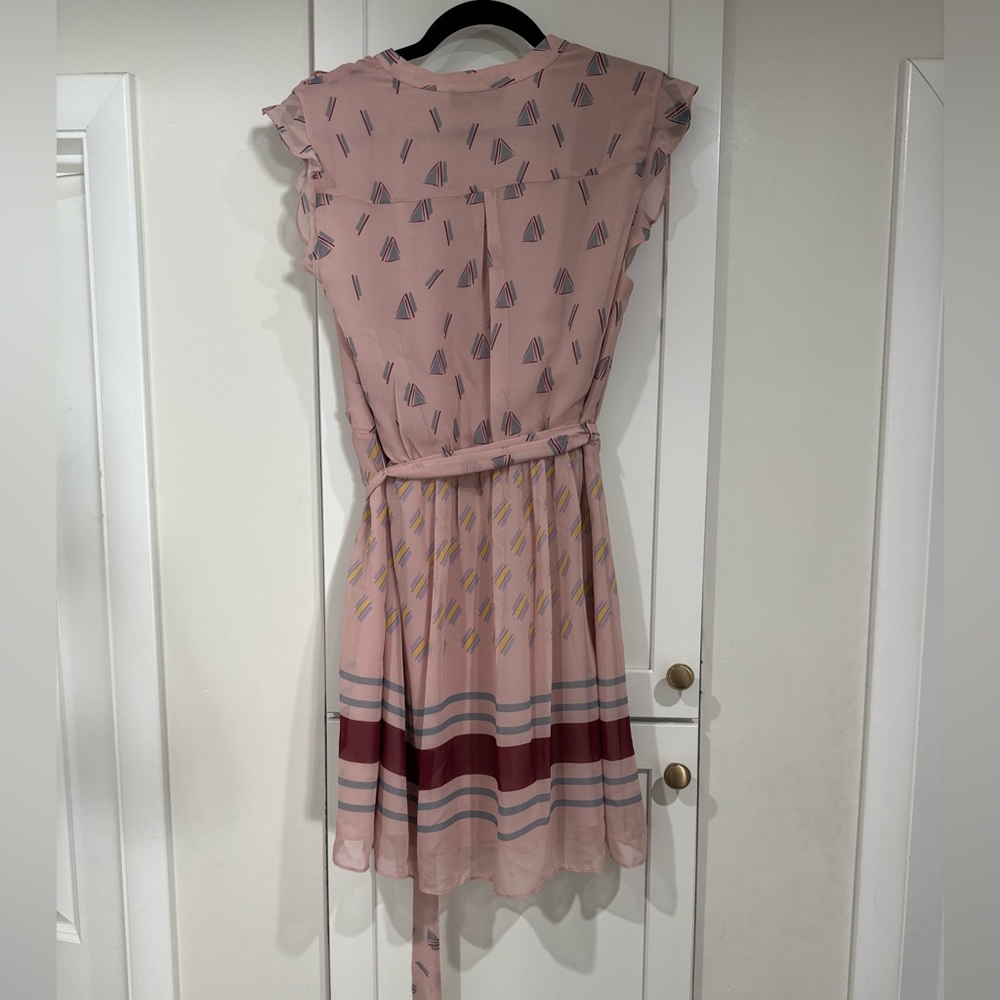 Pink Ruffled Sleeveless Dress - Picture 5 of 6